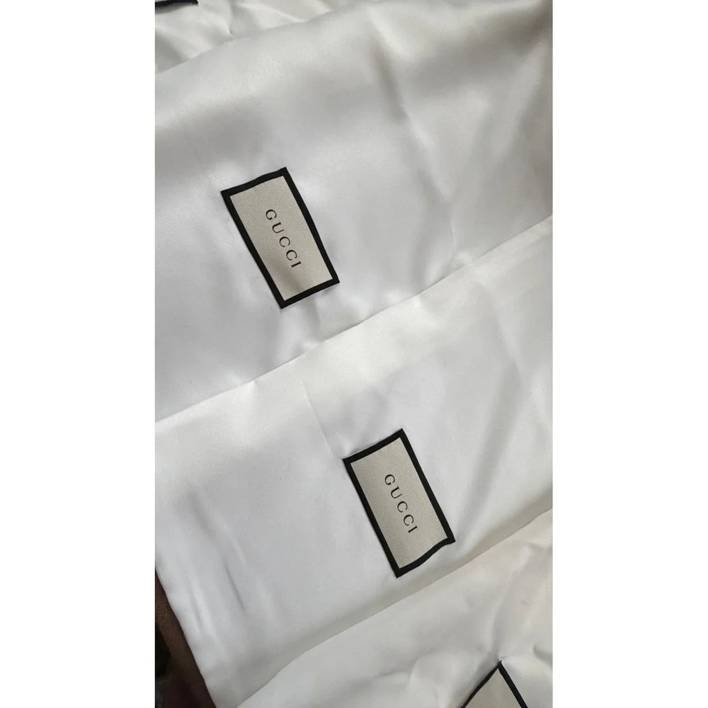 Gucci Set of 2 Large Shoe Boxes and 4 White Logo Dust Bags Luxury‎ Storage